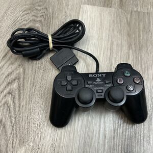 Sony PlayStation 2 DualShock 2 Controller Wired SCPH-10010 Black OEM Tested READ